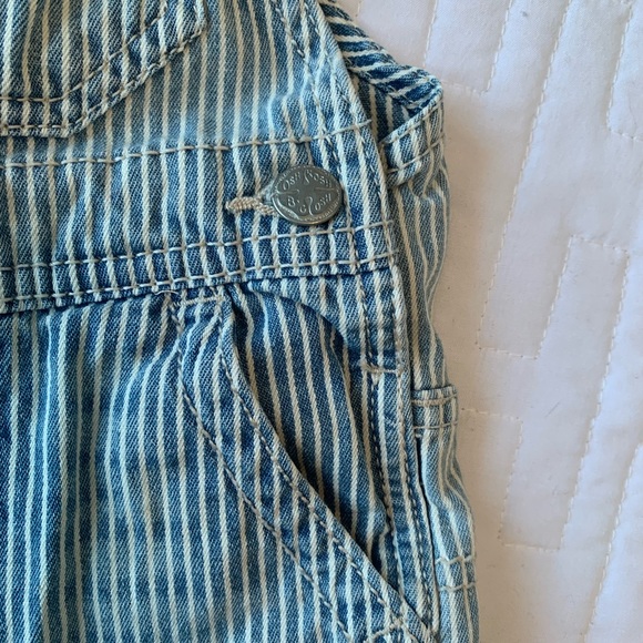 OshKosh Seersucker Bib Overalls - Picture 2 of 7